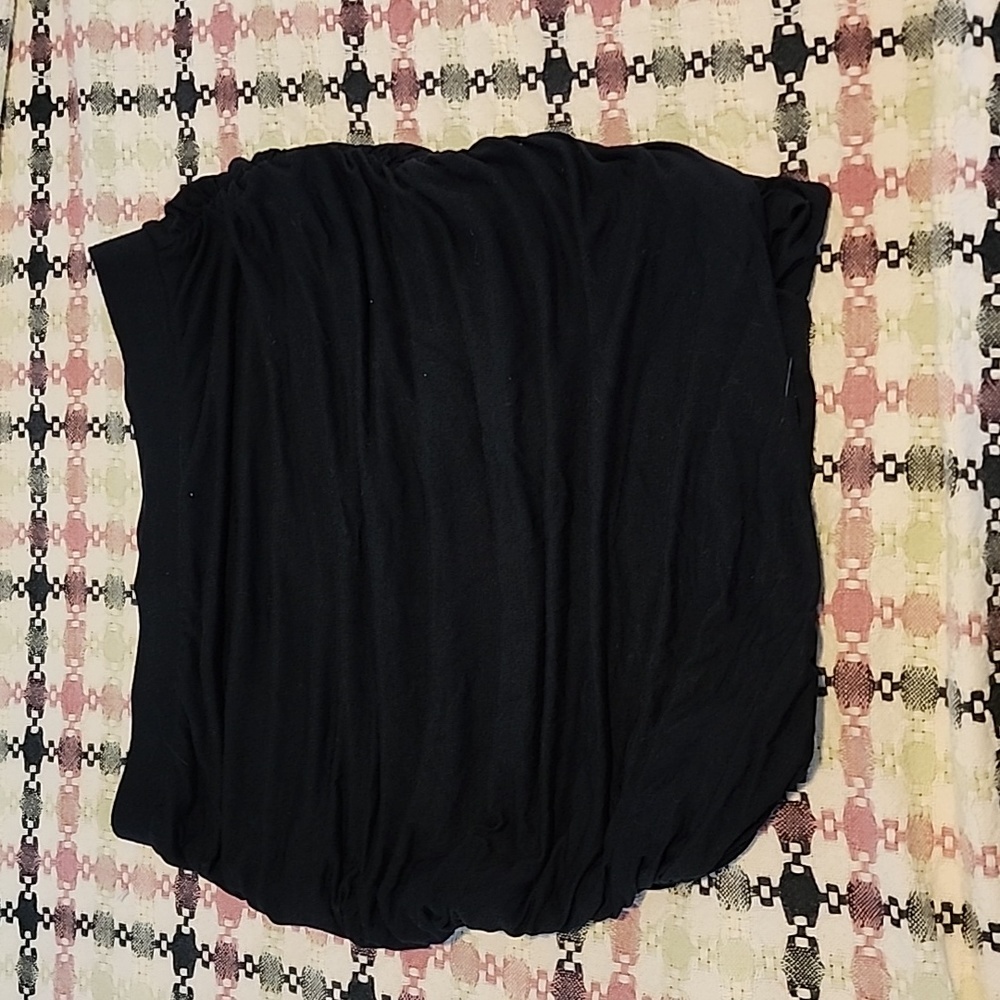 Rouched lined mini skirt